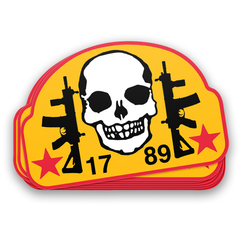 2A Skull Red Decal