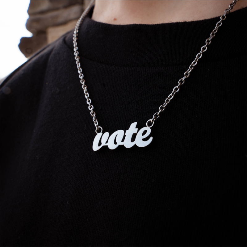 Vote Premium Stainless Steel Necklace